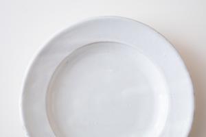 粉引 リム皿 5寸