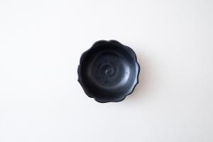 黒釉 菓子鉢 5.5寸