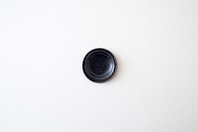 瑠璃釉 リーフ皿 3寸