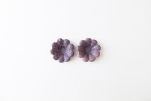 灰紫 豆皿 3寸C