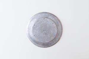 銀彩 リム皿 8寸