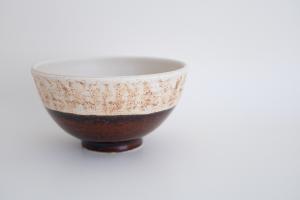スクラッチ　飯碗(大) 茶