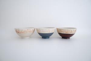 スクラッチ　飯碗(大) 茶