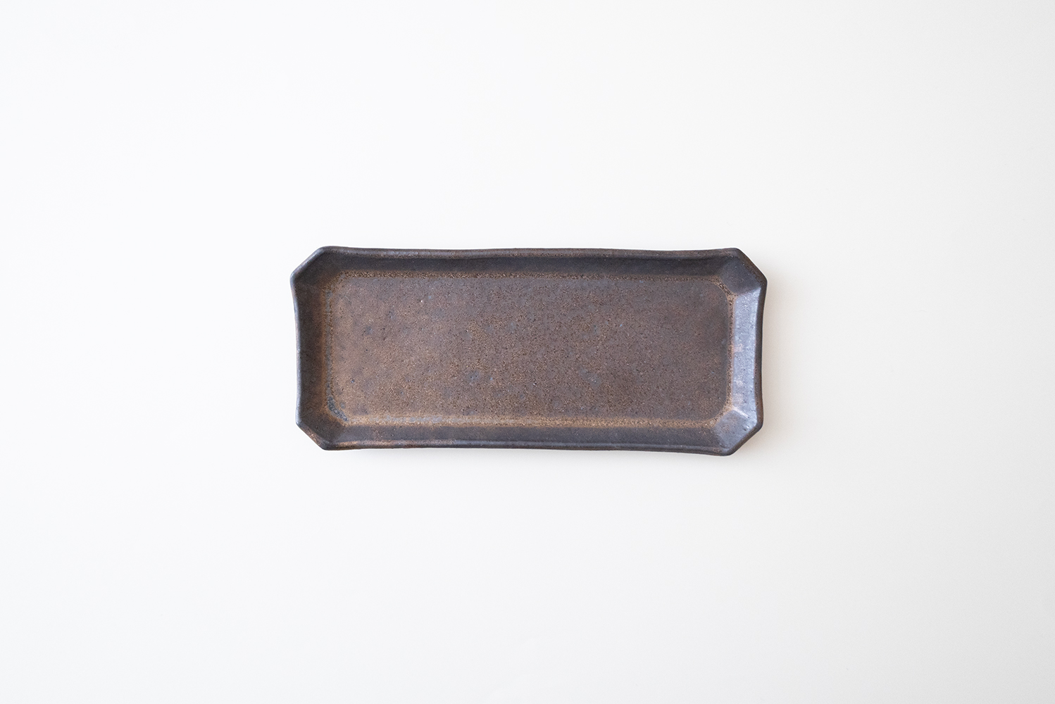 金釉 八角 長方皿