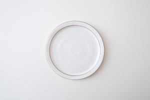 粉引 ナローリム パン皿