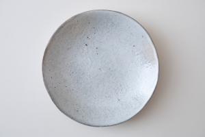 青灰 丸皿 φ150