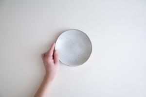 青灰 丸皿 φ150