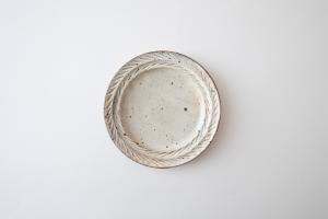 キナリ リーフリム皿 6寸