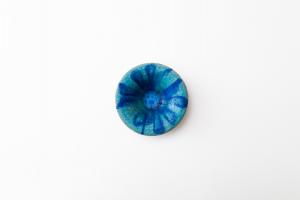 ぼうし鉢 4寸 インディゴ C