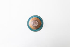 ぼうし鉢 4寸 インディゴ C