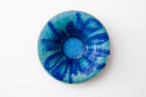 ぼうし鉢 4寸 インディゴ E