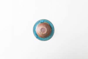 ぼうし鉢 4寸 インディゴ E