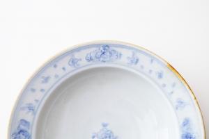 彫花紋 リム大鉢