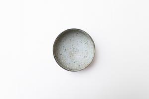 反り丸小鉢 灰釉雲母