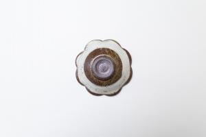 キナリ刷毛目 輪花小鉢