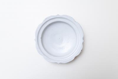 鉄散 彫刻浅鉢 7寸