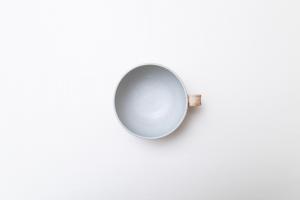 スクラッチ　スープマグ　丸型　白