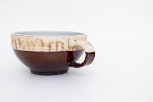スクラッチ　スープマグ　丸型　茶