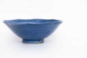 輪花小鉢　青