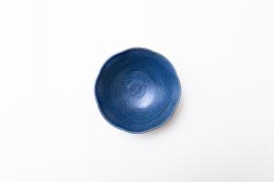 輪花小鉢　青