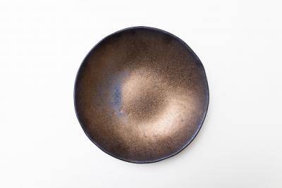 金釉　8寸丸皿
