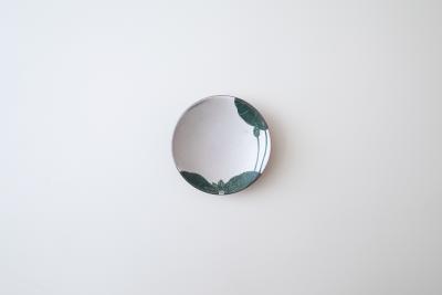 緑ハス縁取小皿 φ110