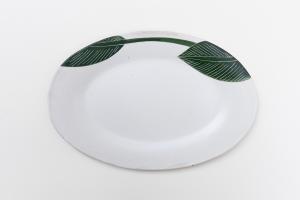 バナナの葉オーバルリム皿 L