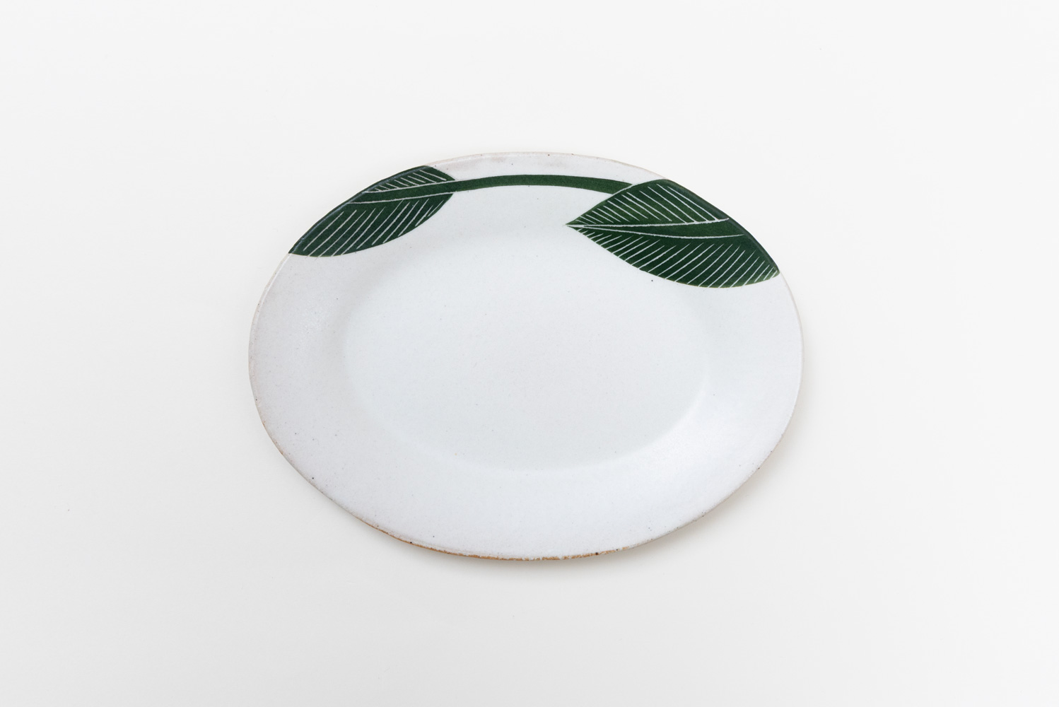 バナナの葉オーバルリム皿 M