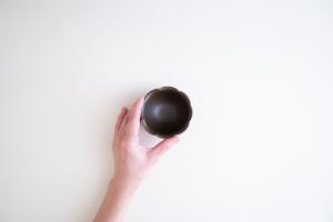 錆釉輪花鉢 ヒメ