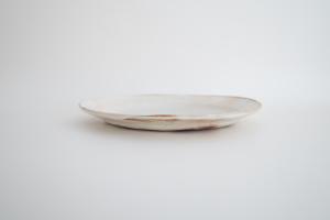 鉄散だ円リム皿 大