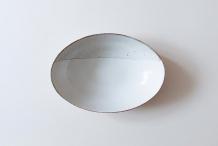 荒鉄線だ円深鉢 小