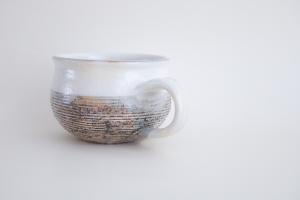 渕荒横彫スープカップ