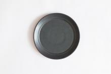黒釉パン皿 19cm