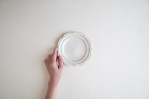 鉄散彫刻皿 5寸