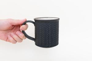 縄目しのぎマグ 黒