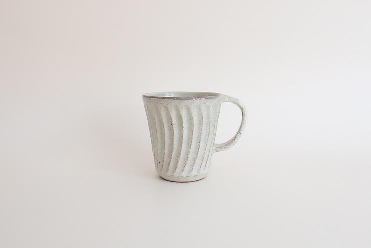 粉引しのぎコーヒーカップ