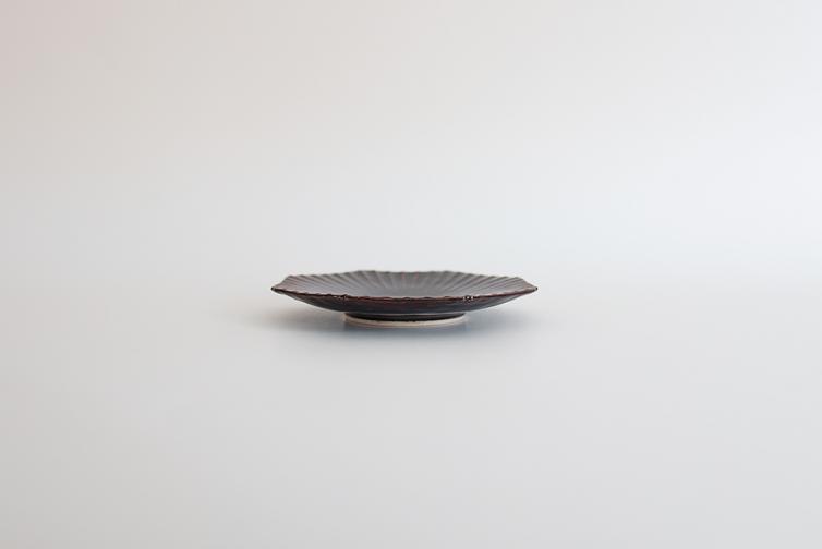 筒小屋 ONLINE STORE Toshoo | 陶器のネットショップ / 飴釉しのぎ八角豆皿