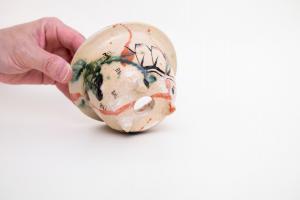 弥七田織部 植木鉢 大 B