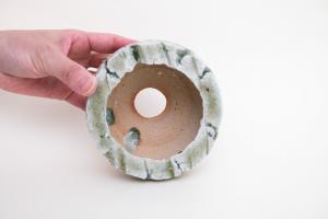 灰釉 植木鉢 中 B