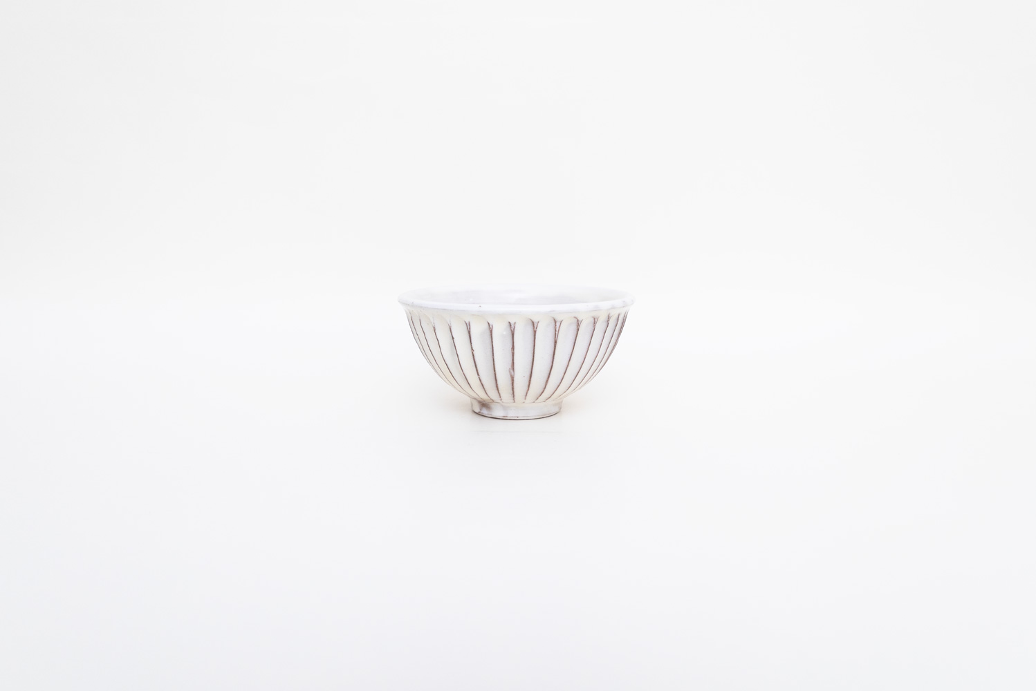 粉引しのぎ飯碗 小