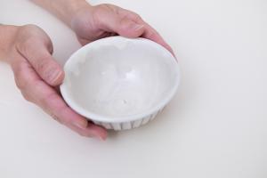 粉引しのぎ飯碗 小