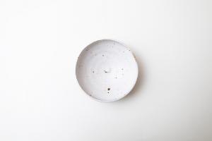 Shiro moegi アンティーク ごはん茶碗 浅