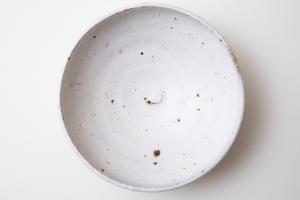 Shiro moegi アンティーク ごはん茶碗 浅