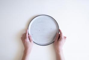 ひびわれケーキ皿Φ220