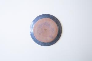 グレー釉ラッフルプレート M