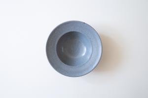 グレー釉リムボウル 大