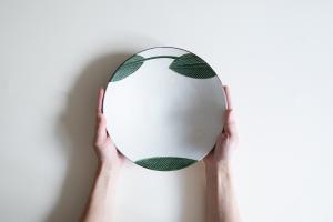 バナナの葉8寸皿