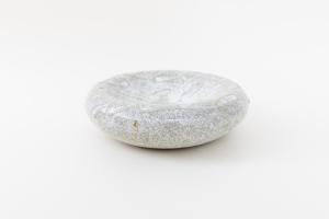 くぼみ台皿 M 白 A