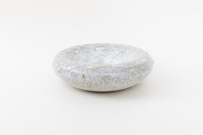 くぼみ台皿 M 白 A