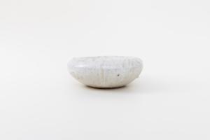 くぼみ台皿 S 白